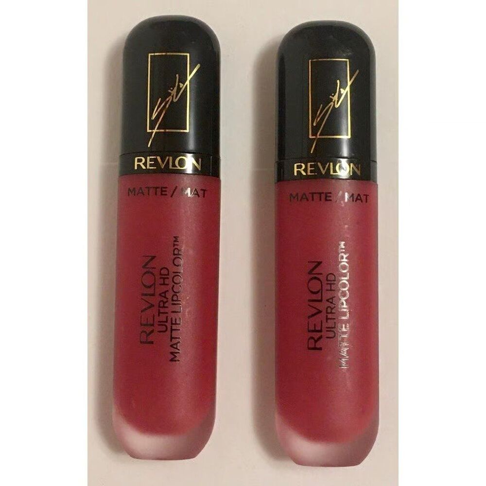 2 x Revlon x Sofia Carson Ultra HD Matte Lipcolor Lipstick - The Sofia Red NEW